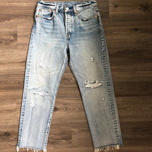 LEVI'S | Wedgie Icon Straight Jeans Distressed